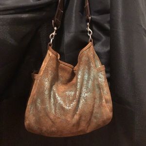 Rough and Tumble Emerald Fawn Suede bucket.